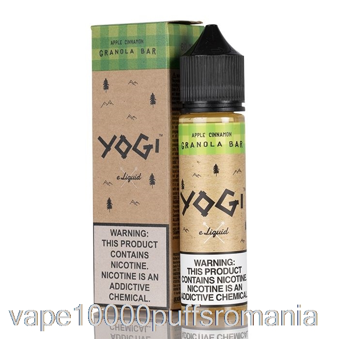 Baton Granola Vape Romania Mere Scortisoara - E-lichid Yogi - 60ml 0mg